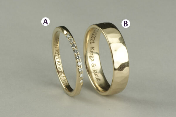 Fantasy wedding rings  - model F42 - Image 2
