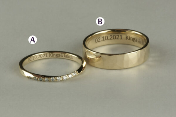 Fantasy wedding rings  - model F42 - Image 3