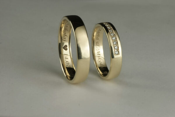 Classic wedding rings - model C18