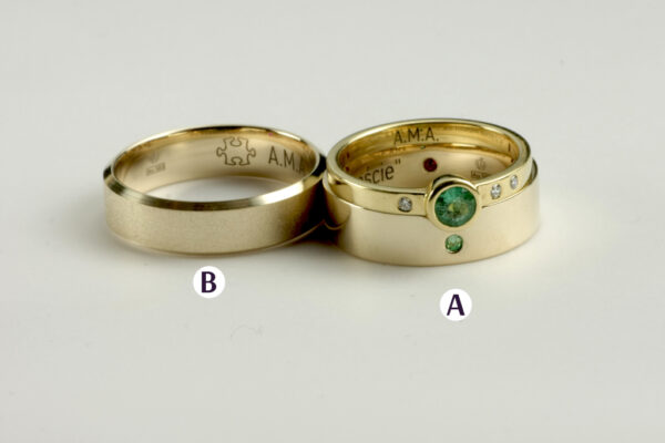 Classic wedding rings - model C19 - Image 4