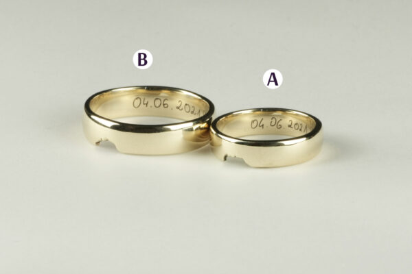 Classic wedding rings - model C25 - Image 3
