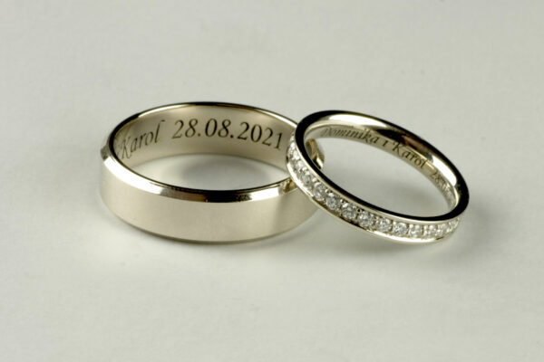 Classic wedding rings - model C26