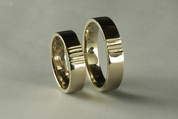 Trace wedding rings - model R2