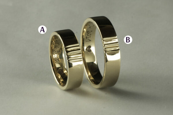 Trace wedding rings - model R2 - Image 2
