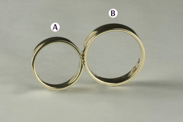 Trace wedding rings - model R2 - Image 4