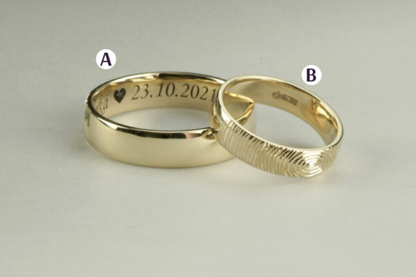 Touch wedding rings - model T1 - Image 2