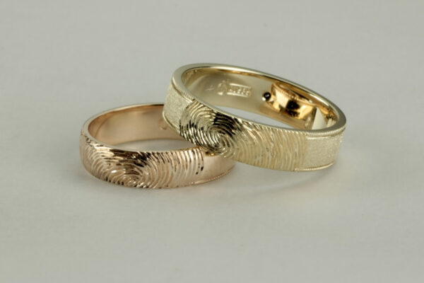 Touch wedding rings - model T4