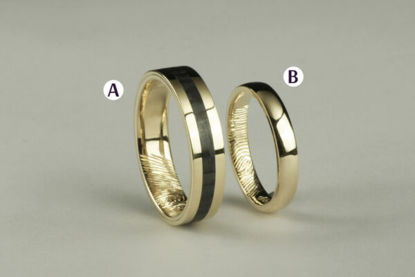 Touch wedding rings - model T2 - Image 2