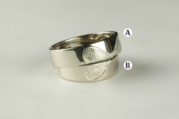 Touch wedding rings - model T3 - Image 2