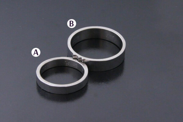 Trace wedding rings - model R4 - Image 2