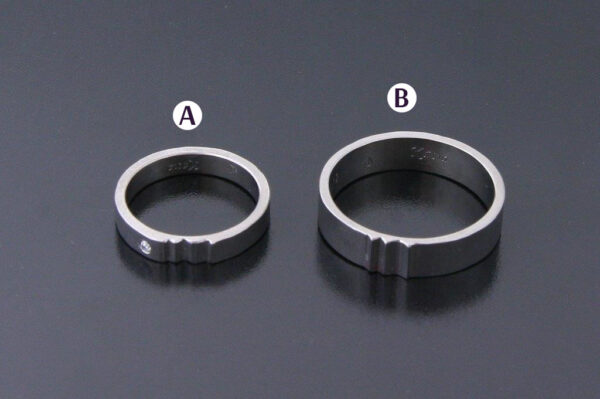 Trace wedding rings - model R4 - Image 3