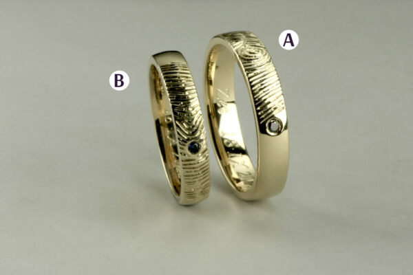 Touch wedding rings - model T5 - Image 3