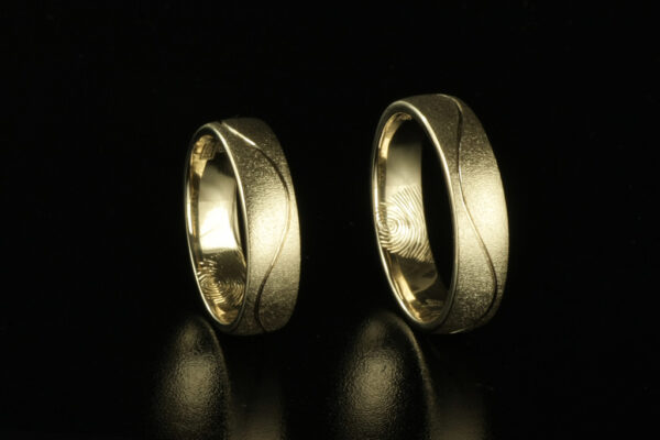 Touch wedding rings - model T6