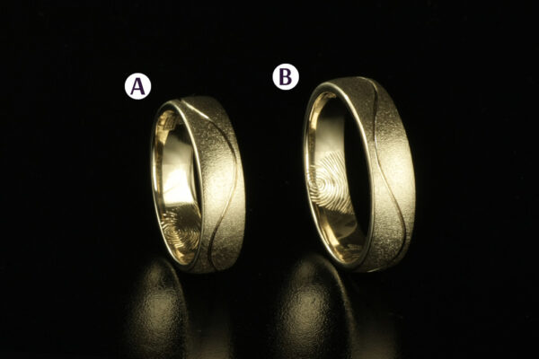 Touch wedding rings - model T6 - Image 2