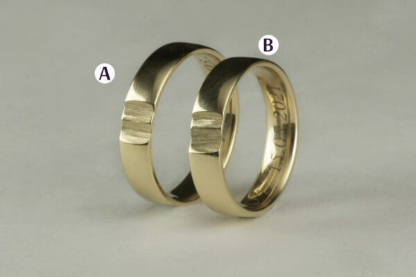 Trace wedding rings - model R5 - Image 2