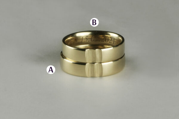 Trace wedding rings - model R5 - Image 4