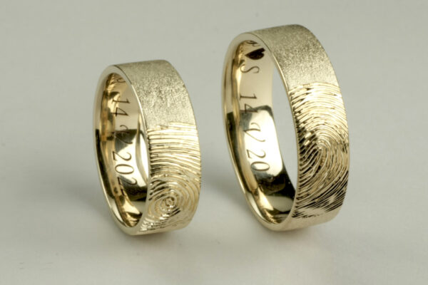 Touch wedding rings - model T7