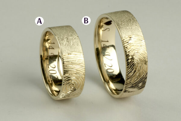 Touch wedding rings - model T7 - Image 2