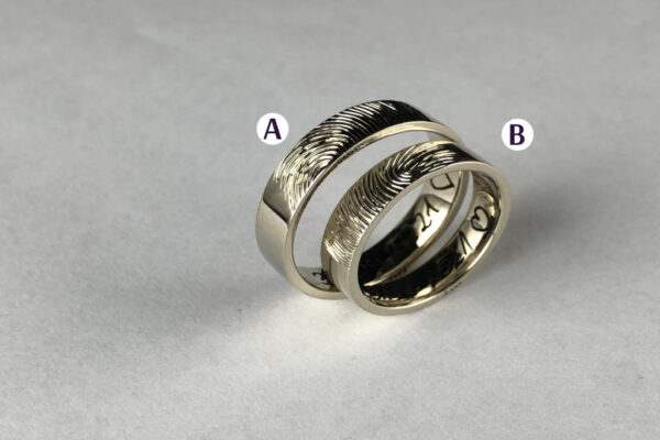 Touch wedding rings - model T8 - Image 2