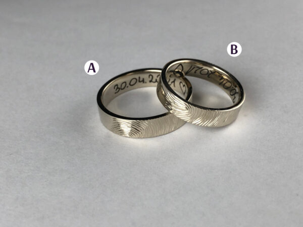 Touch wedding rings - model T8 - Image 3