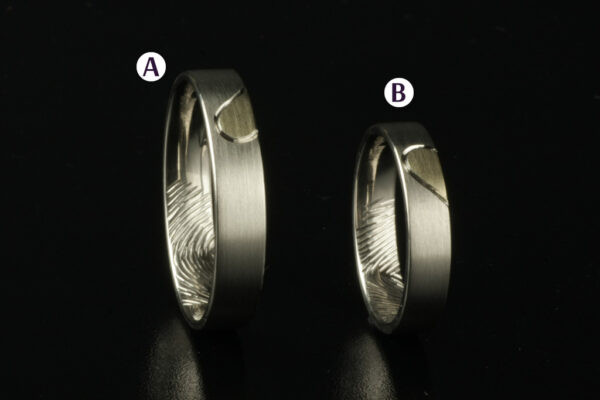 Touch wedding rings - model T9 - Image 2