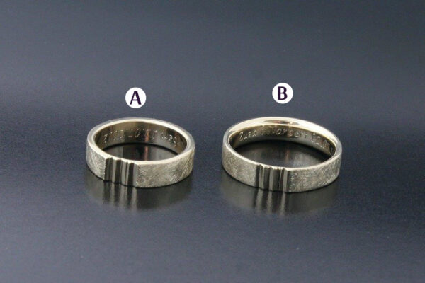 Trace wedding rings - model R7 - Image 3