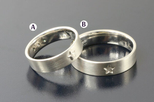 Trace wedding rings - model R8 - Image 2