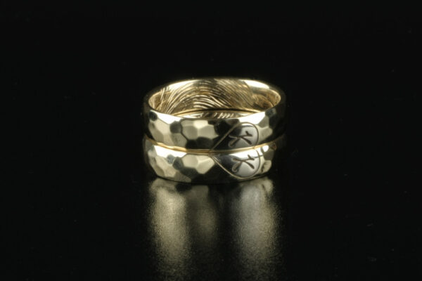 Touch wedding rings - model T10