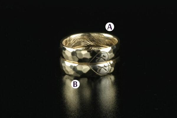 Touch wedding rings - model T10 - Image 2