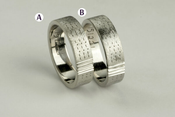 Trace wedding rings - model R9 - Image 2