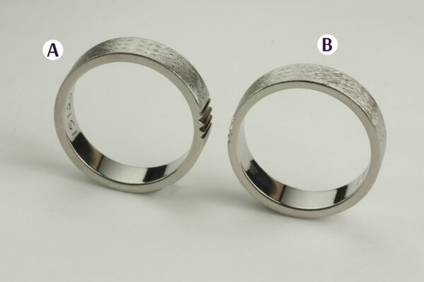 Trace wedding rings - model R9 - Image 4
