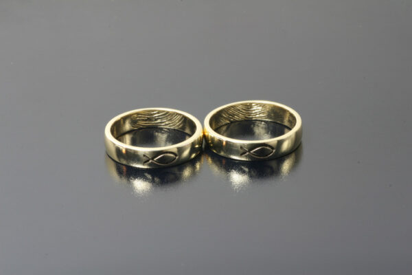 Touch wedding rings - model T15
