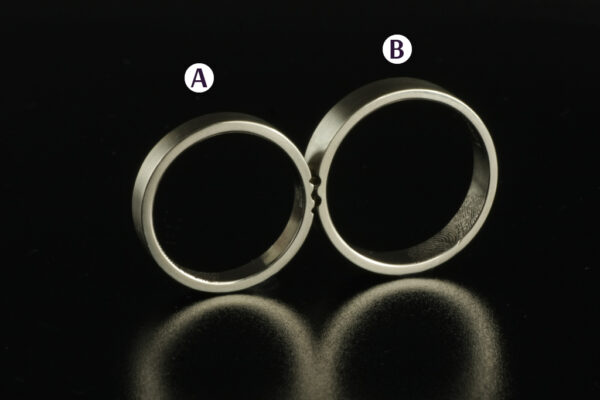Trace wedding rings - model R10 - Image 3