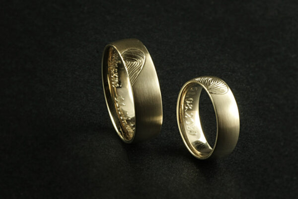 Touch wedding rings - model T17