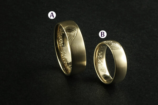 Touch wedding rings - model T17 - Image 2