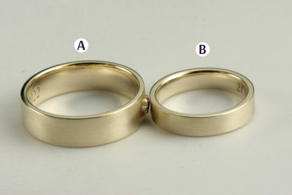 Trace wedding rings - model R11 - Image 4