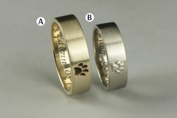 Trace wedding rings - model R12 - Image 2