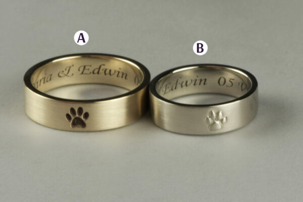 Trace wedding rings - model R12 - Image 3