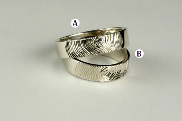 Touch wedding rings - model T18 - Image 2