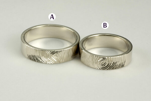 Touch wedding rings - model T18 - Image 3