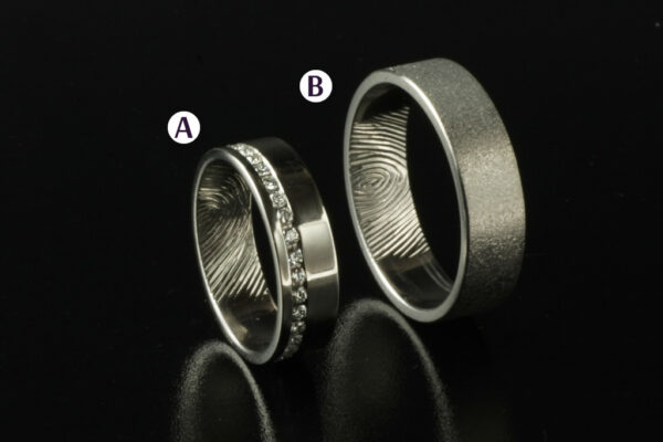 Touch wedding rings - model T20 - Image 2