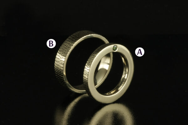 Fantasy wedding rings  - model F16 - Image 3