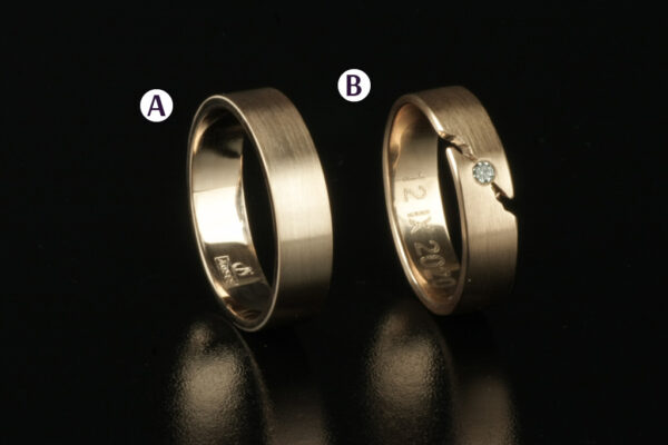 Fantasy wedding rings  - model F2 - Image 2