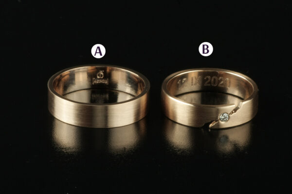 Fantasy wedding rings  - model F2 - Image 3