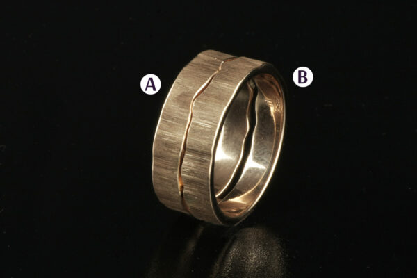 Eve’s Rib wedding rings - model E1 - Image 2