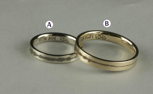 Fantasy wedding rings  - model F3 - Image 3