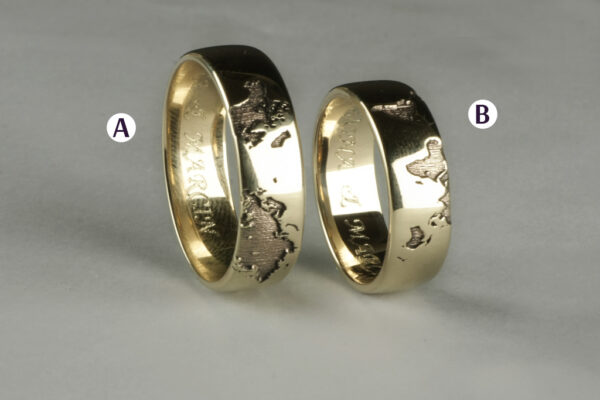 Eve’s Rib wedding rings - model E2 - Image 3