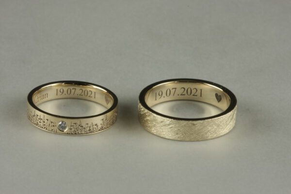 Fantasy wedding rings  - model F4