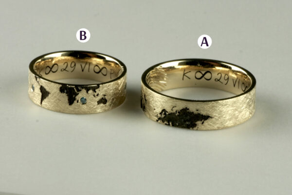Eve’s Rib wedding rings - model E4 - Image 4