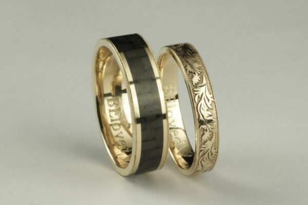 Fantasy wedding rings  - model F5